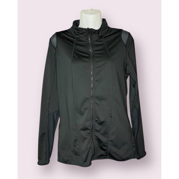 Apana Performance Women's Size Medium Vented Athletic Black Running Jacket - Picture 1 of 5